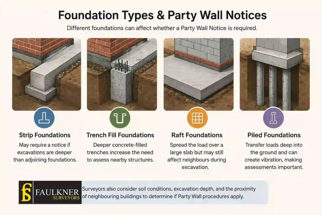 How Do Construction Methods Affect Party Wall Requirements? A Homeowner’s Guide 1 How Do Different Foundation Types Influence Party Wall Notices Wembley?
