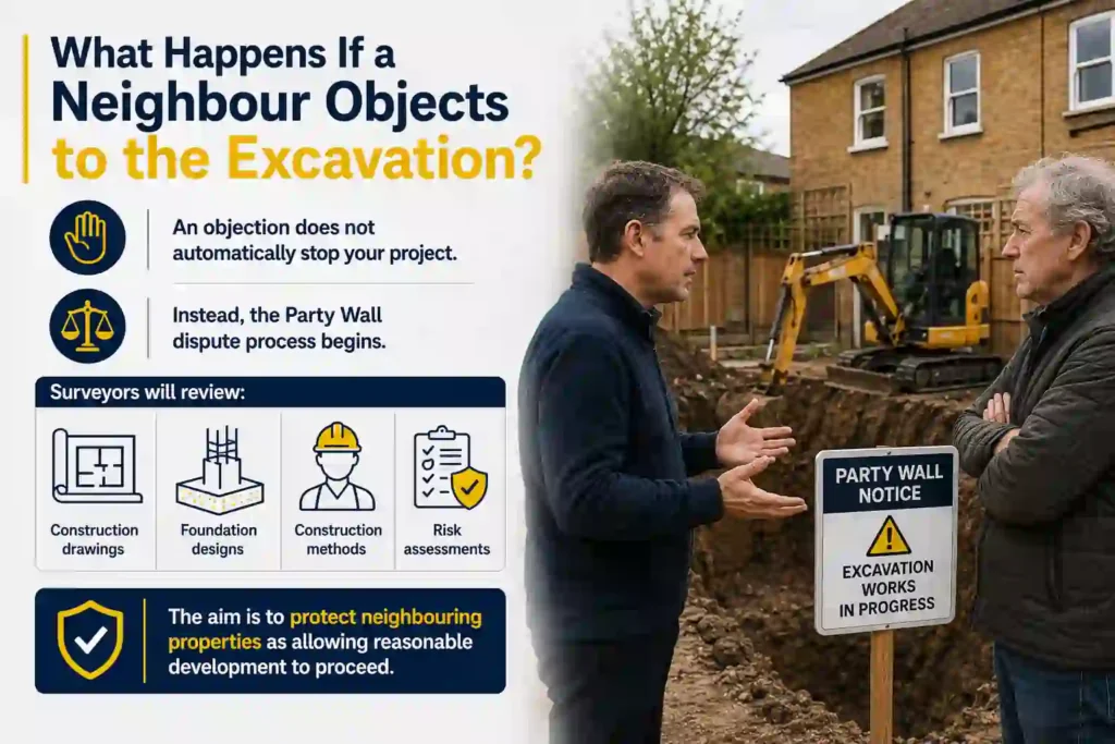 The Complete Guide to Section 6 Excavation Notices 3 What Happens If a Neighbour Objects to the Excavation Wembley